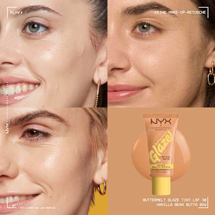 Foundation Buttermelt Glaze mit LSF 30, 02 Vanilla Bean Butta NYX PROFESSIONAL MAKEUP