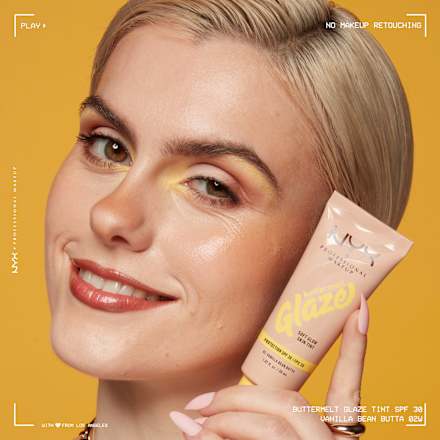 Foundation Buttermelt Glaze mit LSF 30, 02 Vanilla Bean Butta NYX PROFESSIONAL MAKEUP