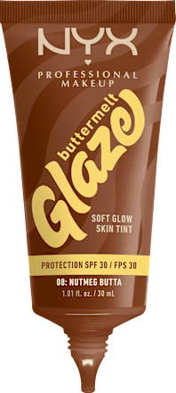 Foundation Buttermelt Glaze mit LSF 30, 08 Nutmeg Butta NYX PROFESSIONAL MAKEUP