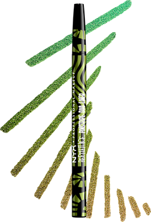 Eyeliner Beetlejuice Pinstripe Duo 03 Green Purple Chrome NYX PROFESSIONAL MAKEUP