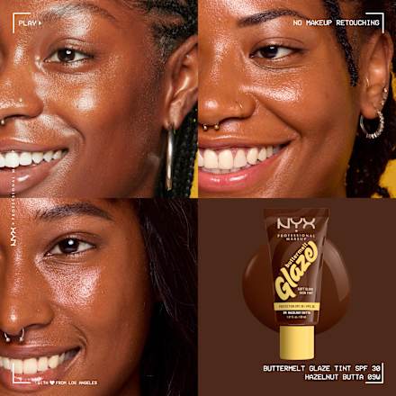 Foundation Buttermelt Glaze mit LSF 30, 09 Hazelnut Butta NYX PROFESSIONAL MAKEUP
