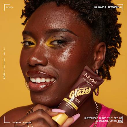 Foundation Buttermelt Glaze mit LSF 30, 10 Chocolate Butta NYX PROFESSIONAL MAKEUP