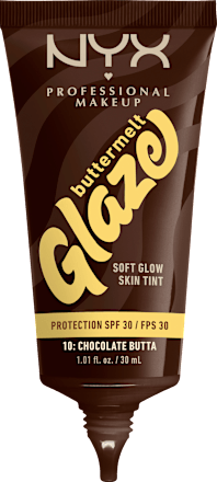 Foundation Buttermelt Glaze mit LSF 30, 10 Chocolate Butta NYX PROFESSIONAL MAKEUP