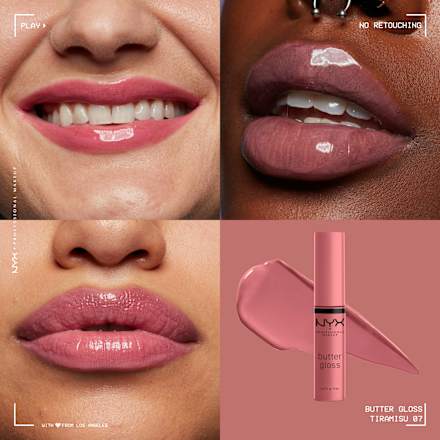 Lipgloss Butter Gloss 07 Tiramisu NYX PROFESSIONAL MAKEUP