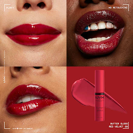 Lipgloss Butter 20 Red Velvet  NYX PROFESSIONAL MAKEUP