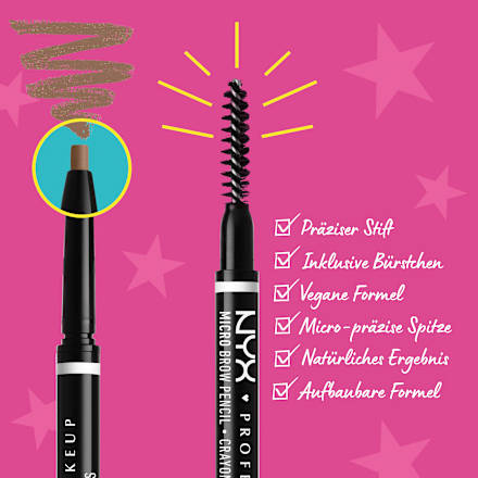 Augenbrauenstift Micro 01 Taupe NYX PROFESSIONAL MAKEUP