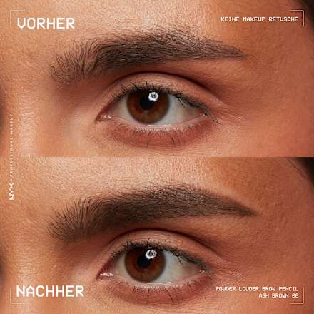 Augenbrauenstift Powder Louder 06 Ash Brown NYX PROFESSIONAL MAKEUP
