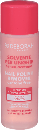 Odstranjevalec laka za nohte brez acetona DEBORAH MILANO