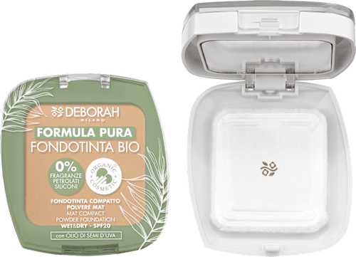 Fondotinta compatto bio - n. 02 DEBORAH MILANO FORMULA PURA