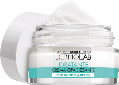 Crema opacizzante idratante con acido ialuronico DERMOLAB