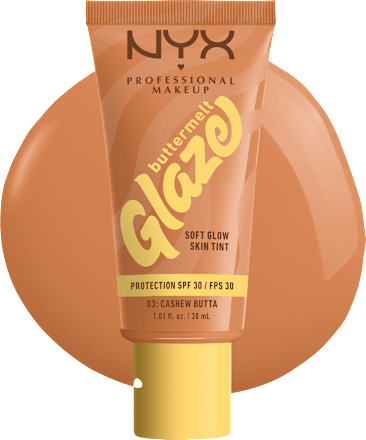 Foundation Buttermelt Glaze mit LSF 30, 03 Cashew Butta NYX PROFESSIONAL MAKEUP