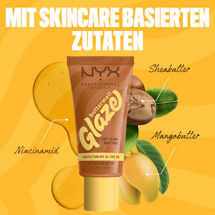 Foundation Buttermelt Glaze mit LSF 30, 06 Praline Butta NYX PROFESSIONAL MAKEUP