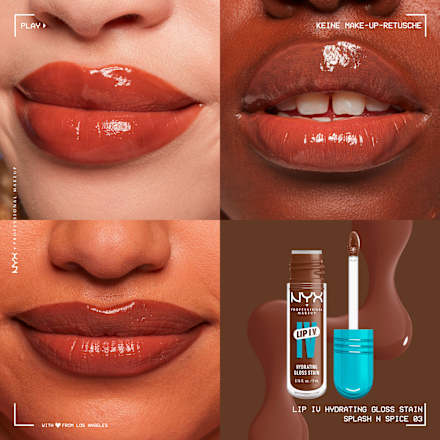 Lipgloss Lip IV Gloss Stain 03 Splash N Spice NYX PROFESSIONAL MAKEUP