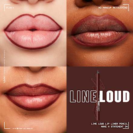 Lipliner Line Loud Longwear 02 Make A Statement NYX PROFESSIONAL MAKEUP