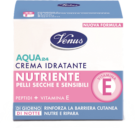 Aqua 24 Crema idratante antietà con vitamina E Venus