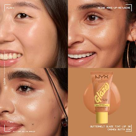 Foundation Buttermelt Glaze mit LSF 30, 03 Cashew Butta NYX PROFESSIONAL MAKEUP