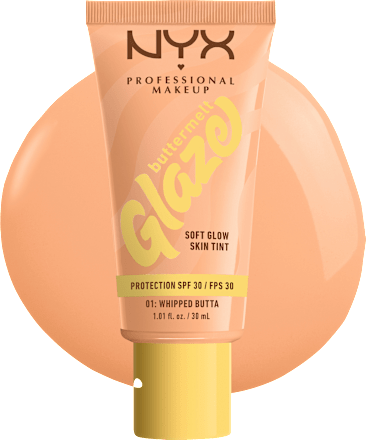 Foundation Buttermelt Glaze mit LSF 30, 01 Whipped Butta NYX PROFESSIONAL MAKEUP
