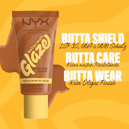 Foundation Buttermelt Glaze mit LSF 30, 05 Chai Butta NYX PROFESSIONAL MAKEUP