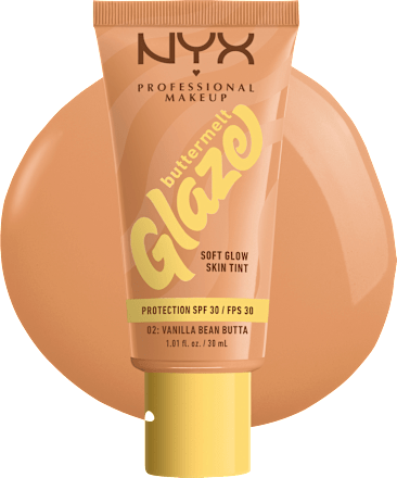 Foundation Buttermelt Glaze mit LSF 30, 02 Vanilla Bean Butta NYX PROFESSIONAL MAKEUP