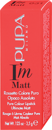 Rdečilo za ustnice I'M MATT 31 PUPA