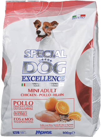 Suha hrana za pse Mini Adult piščanec SPECIAL DOG EXCELLENCE