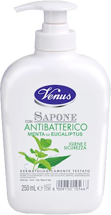Sapone liquido con antibatterico menta ed eucalipto Venus