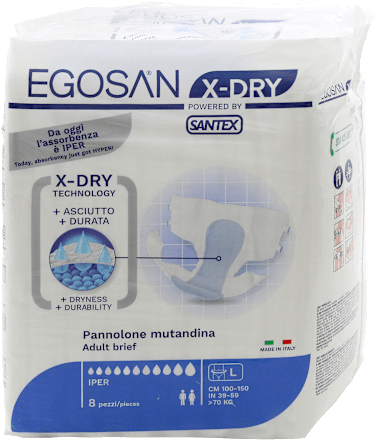 Pannolone mutadina iper taglia L EGOSAN X-DRY