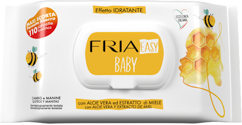 Salviette idratanti Easy Baby con aloe vera e miele  FRIA