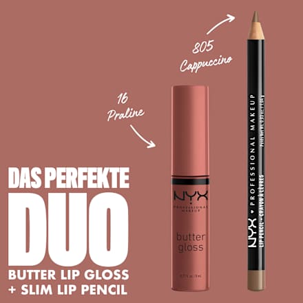 Lipgloss Butter 16 Praline  NYX PROFESSIONAL MAKEUP