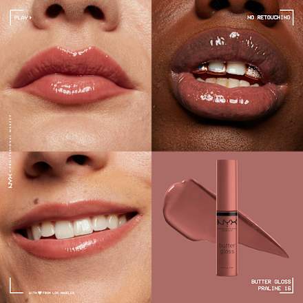 Lipgloss Butter 16 Praline  NYX PROFESSIONAL MAKEUP