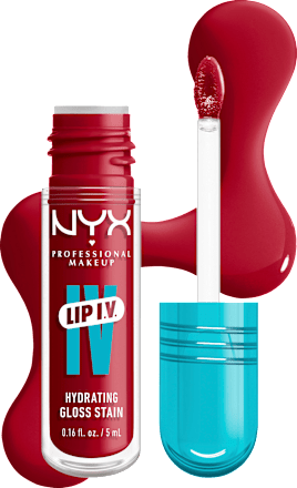 LIP I.V. hydratační lesk na rty Lip Gloss Stain, 11 Red-y. Set. Wet! NYX PROFESSIONAL MAKEUP