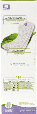 Slipeinlagen flach   Organyc