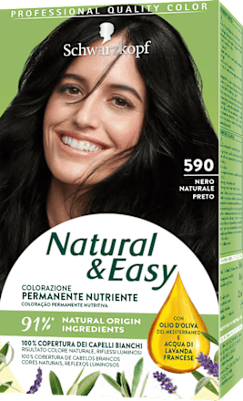 Colore Permanente Nutriente Nero Naturale 590 Natural & Easy