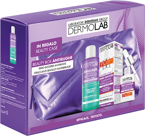 Set regalo Beauty Box anti-rughe e illuminante DERMOLAB