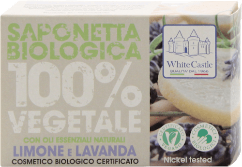 Sapone solido biologico vegetale limone e lavanda  White Castle