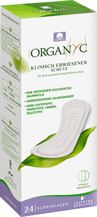 Slipeinlagen flach   Organyc