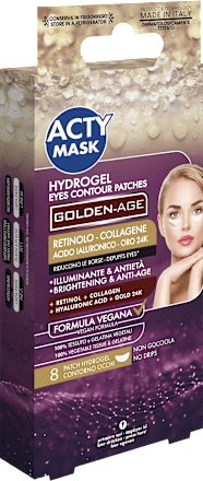 Patch occhi in idrogel anti-age illuminanti Golden-Age ACTY MASK