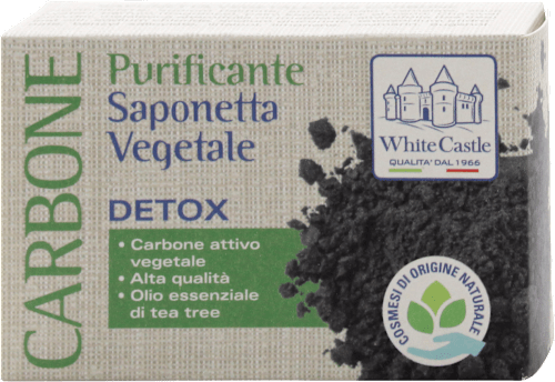 Sapone solido vegetale al carbone White Castle