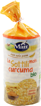 Matt Gallette di mais con curcuma Matt