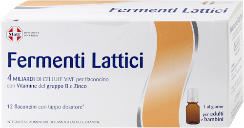 Fermenti lattici in flaconcini Matt DIVISIONE PHARMA
