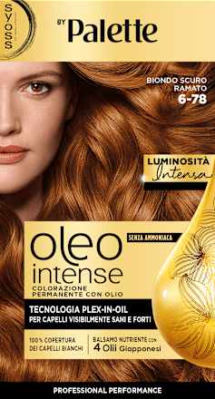Colorazione permanente 6-78 biondo scuro ramato syoss Oleo Intense