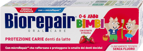 Dečja pasta za zube, jagoda, od 0 do 6 godina Biorepair
