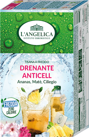 Tisana drenante anticell con ananas, matè e ciliegio L'ANGELICA