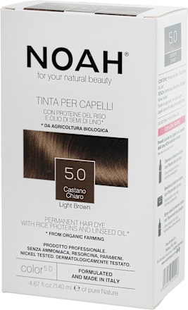 Vopsea de păr permanentă 5.0 șaten deschis NOAH