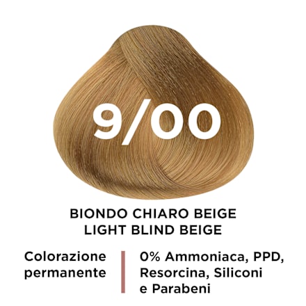 Crema Colorante Permanente per Capelli + Sense 9/00 Biondo Chiarissimo vitalcare