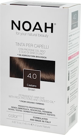 Vopsea de păr permanentă 4.06 șaten cafeniu NOAH