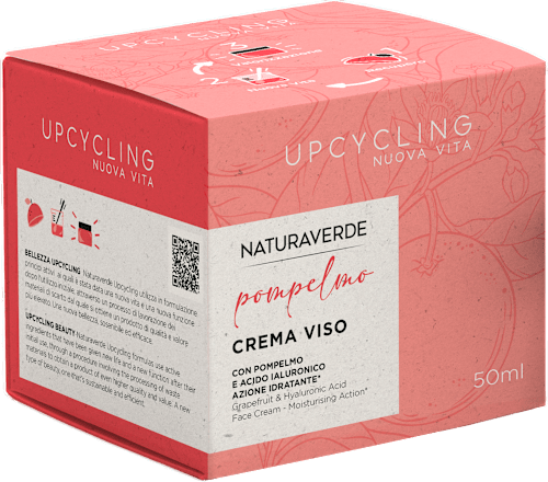 Crema viso idratante al pompelmo UPCYCLING NATURAVERDE