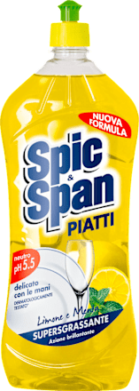Detergente piatti a limone e menta Spic & Span