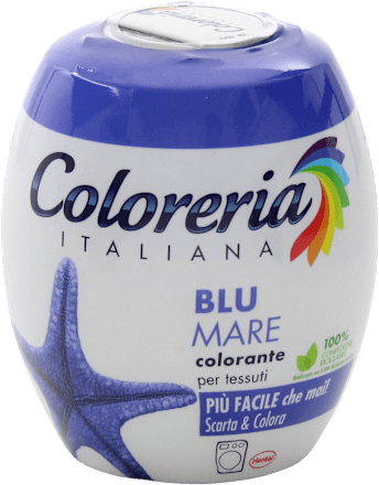 Colorante per tessuti blu mare Coloreria ITALIANA
