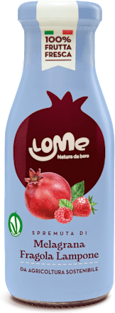 Spremuta di melagrana, fragola e lampone Lome Super Fruit